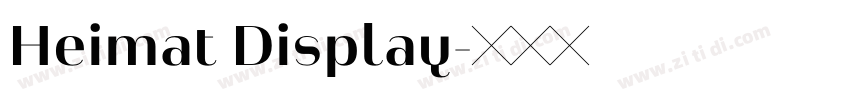 Heimat Display字体转换